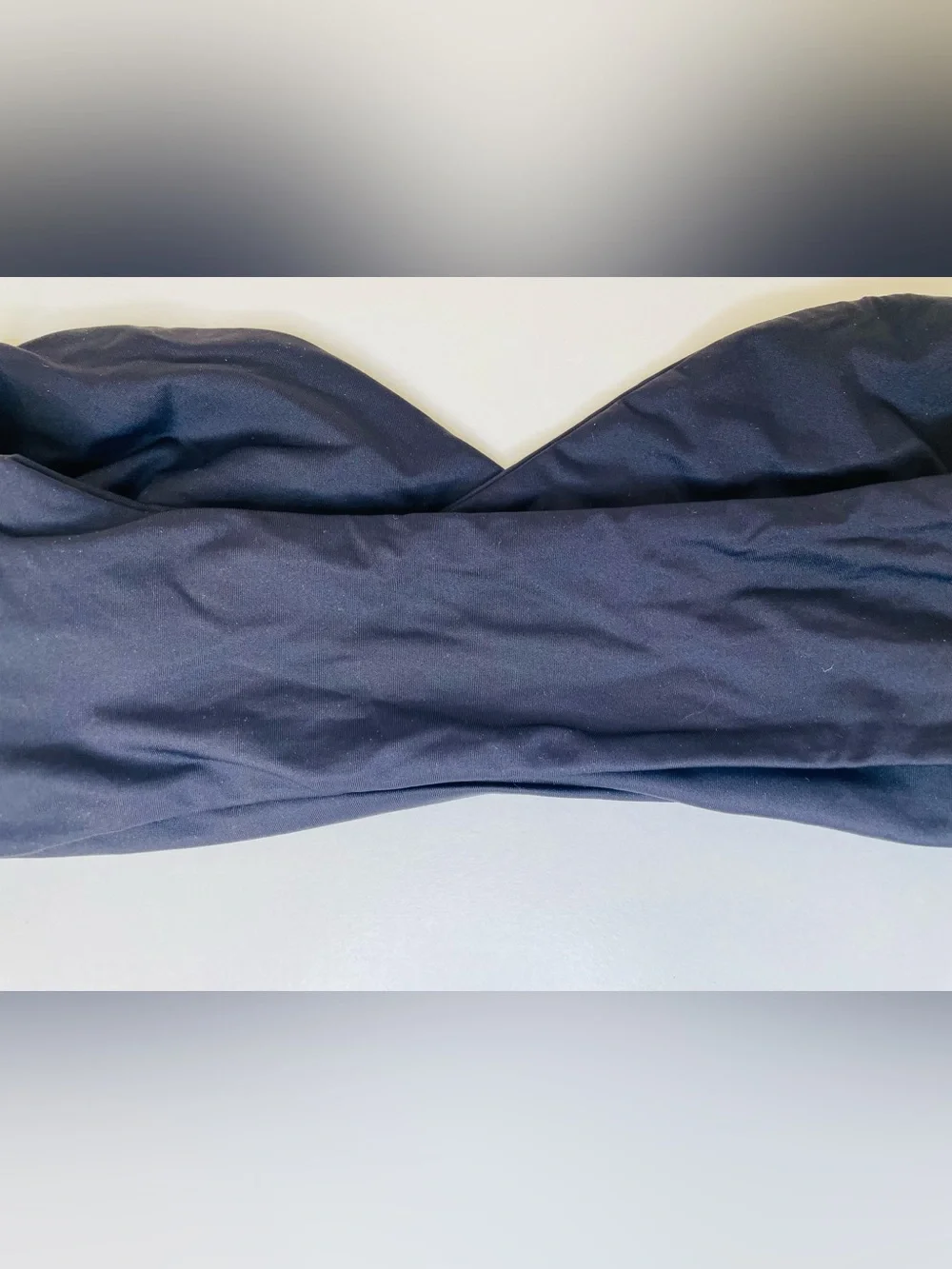 Frankie's Bikinis‎ Black Margo Strapless Bandeau Bikini Top Size S